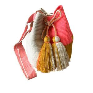 Original Colombian Wayuu Mochila Bucket Bag